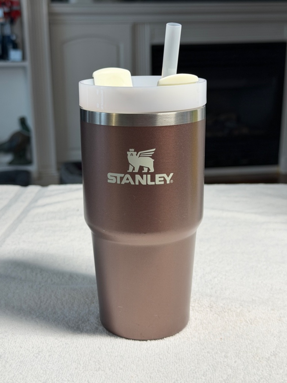 Stanley Rose Gold Metallic Tumbler